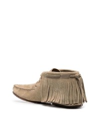 beige Chukka-Stiefel aus Wildleder von Officine Creative