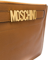 beige Clutch von Moschino