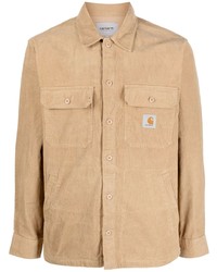 beige Cordlangarmhemd von Carhartt WIP