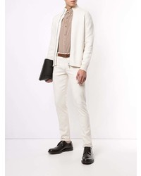 beige Cordlangarmhemd von Brunello Cucinelli