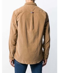 beige Cordlangarmhemd von Tommy Jeans