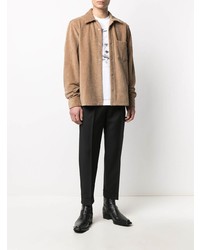 beige Cordlangarmhemd von Acne Studios