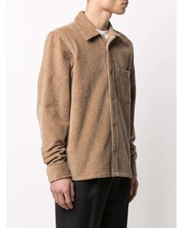 beige Cordlangarmhemd von Acne Studios