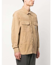 beige Cordlangarmhemd von Carhartt WIP