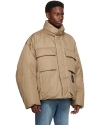 beige Daunenjacke von Wooyoungmi