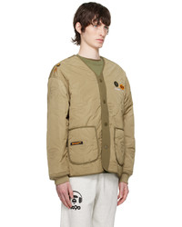 beige Daunenjacke von AAPE BY A BATHING APE