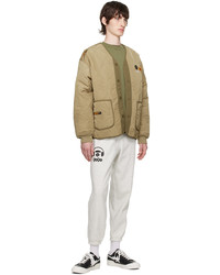 beige Daunenjacke von AAPE BY A BATHING APE