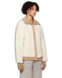 beige Daunenjacke von Isa Boulder