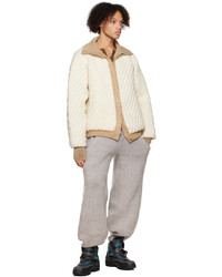 beige Daunenjacke von Isa Boulder