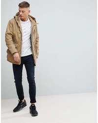 beige Daunenjacke von Pull&Bear