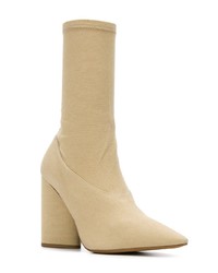 beige elastische Stiefeletten von Yeezy