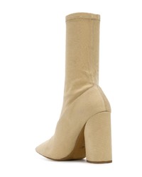 beige elastische Stiefeletten von Yeezy