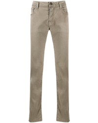 beige enge Jeans von Jacob Cohen