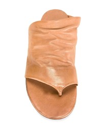 beige flache Sandalen aus Leder von Marsèll
