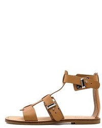 beige flache Sandalen aus Leder von Marc by Marc Jacobs