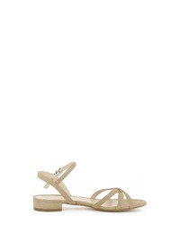 beige flache Sandalen aus Wildleder von Evita