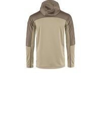 beige Fleece-Pullover mit einem Kapuze von Fjallraven