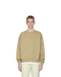 beige Fleece-Sweatshirt