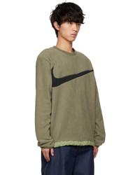 beige Fleece-Sweatshirt von Nike