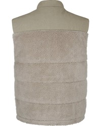 beige gesteppte ärmellose Jacke von BABISTA