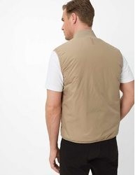 beige gesteppte ärmellose Jacke von Brax