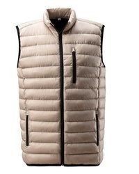 beige gesteppte ärmellose Jacke von H.I.S