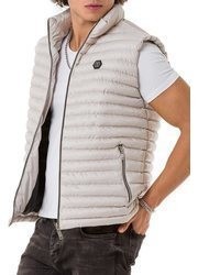 beige gesteppte ärmellose Jacke von Redbridge