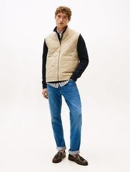 beige gesteppte ärmellose Jacke von Tommy Hilfiger