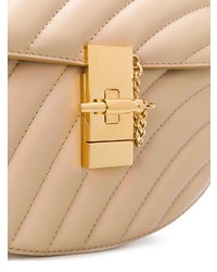 beige gesteppte Leder Umhängetasche von Chloé