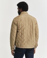beige gesteppte Shirtjacke von Gant