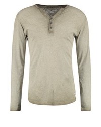 beige Henley-Pullover von Solid