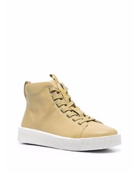 beige hohe Sneakers aus Leder von Camper