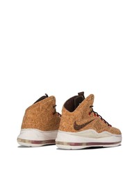 beige hohe Sneakers aus Leder von Nike