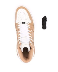 beige hohe Sneakers aus Leder von Amiri