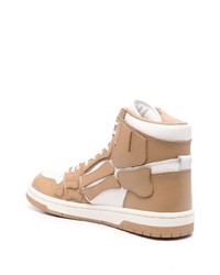 beige hohe Sneakers aus Leder von Amiri