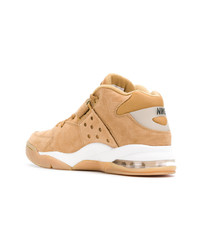 beige hohe Sneakers aus Wildleder von Nike