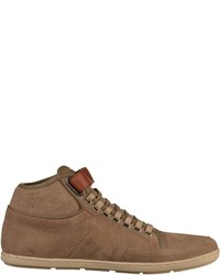 beige hohe Sneakers aus Wildleder von Boxfresh