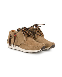 beige hohe Sneakers aus Wildleder von VISVIM