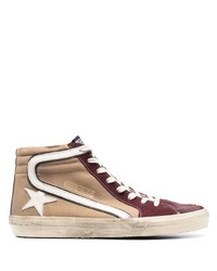 beige hohe Sneakers aus Wildleder von Golden Goose