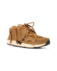 beige hohe Sneakers aus Wildleder von VISVIM