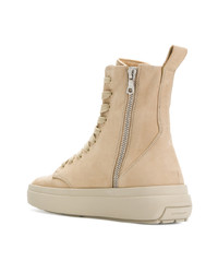 beige hohe Sneakers aus Wildleder von Represent