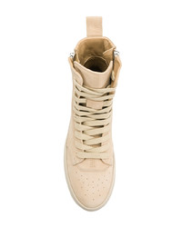 beige hohe Sneakers aus Wildleder von Represent