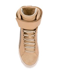 beige hohe Sneakers aus Wildleder von Puma