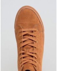 beige hohe Sneakers aus Wildleder von Asos