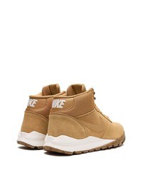 beige hohe Sneakers aus Wildleder von Nike