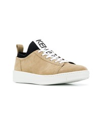 beige hohe Sneakers aus Wildleder von Kenzo