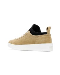 beige hohe Sneakers aus Wildleder von Kenzo