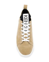 beige hohe Sneakers aus Wildleder von Kenzo