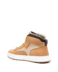 beige hohe Sneakers aus Wildleder von Timberland