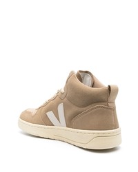 beige hohe Sneakers aus Wildleder von Veja